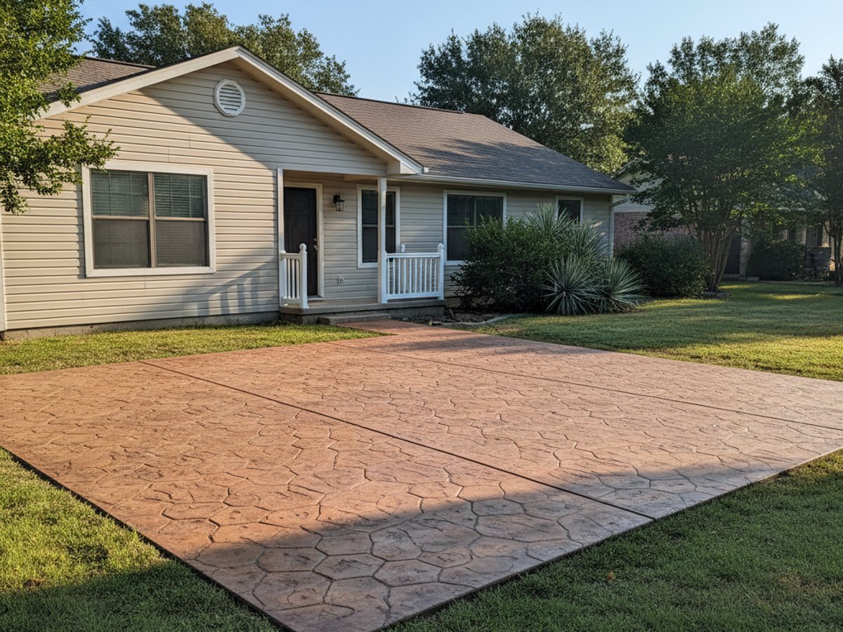 Progressive Concrete Inc crew at work on a home in San Angelo, TX